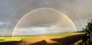 Doppelter Regenbogen von Herbertingen